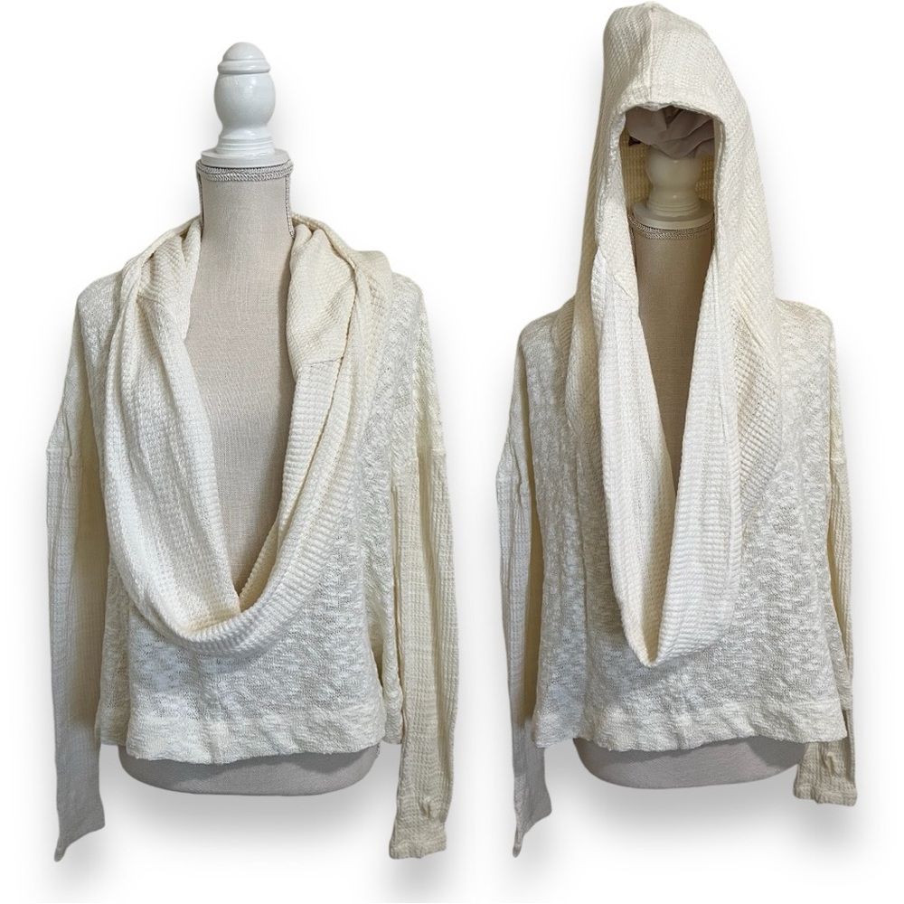ANTHROPOLOGIE Sweater Saturday Sunday Cotton Blend Hoodie Pullover Size Small